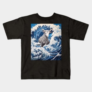 The Great Goat Of Kanagawa Kids T-Shirt